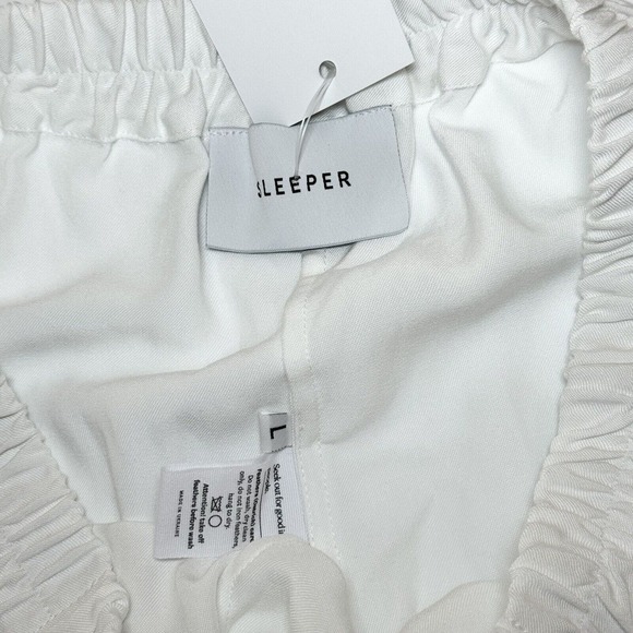 Sleeper Party Pajama Set With Real Feathers Feathers In White Size Large $390 - Picture 10 of 16